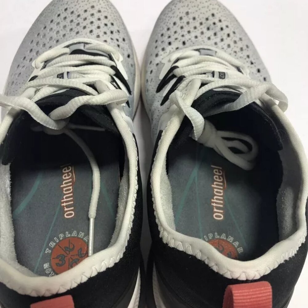 Ryka Women’s Defiance, White/Black Walking Shoes, Size 8wide View 4